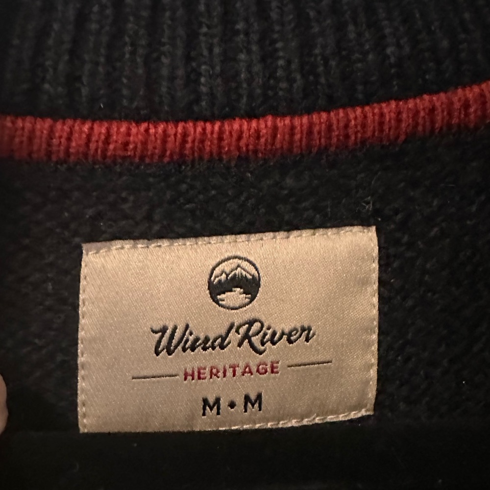 Thick Half Button Wind River Sweater - Picture 2 of 3